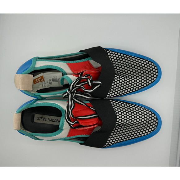 GUC Steve Madden Arctic Fashion Sneaker Colorblock Cutout Colorful Walking Shoes - Picture 14 of 16